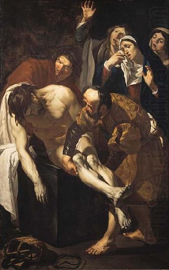 Dirck van Baburen Descent from the cross or lamentation china oil painting image